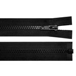 Fermoar plastic detasabil, lungime 45 cm, Negru fotografia produsului