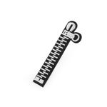 Aplicatie textila termoadeziva brodata 3 x 10,7 cm Fermoar fotografia produsului