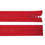 Fermoar plastic detasabil, lungime 55 cm, Rosu fotografia produsului