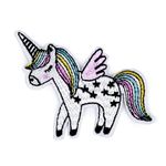 Aplicatie textila termoadeziva brodata 5,5 x 7 cm Unicorn fotografia produsului