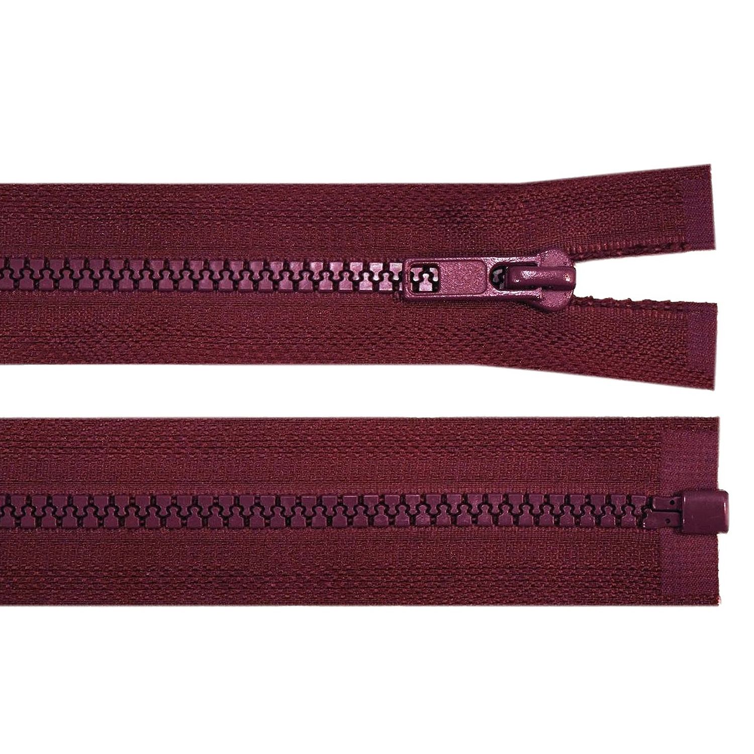 Fermoar plastic detasabil, lungime 55 cm, Visiniu fotografia produsului