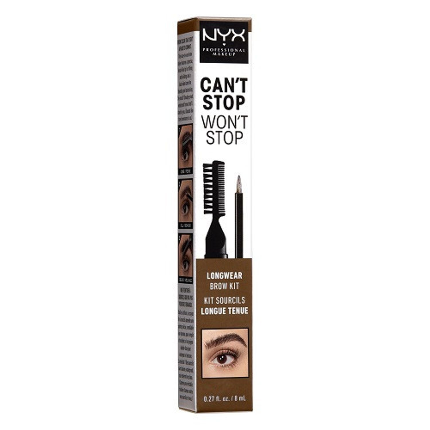 Gel sprancene, NYX, Can`t Stop Won't Stop, 04 Chocolate fotografia produsului View 3 L