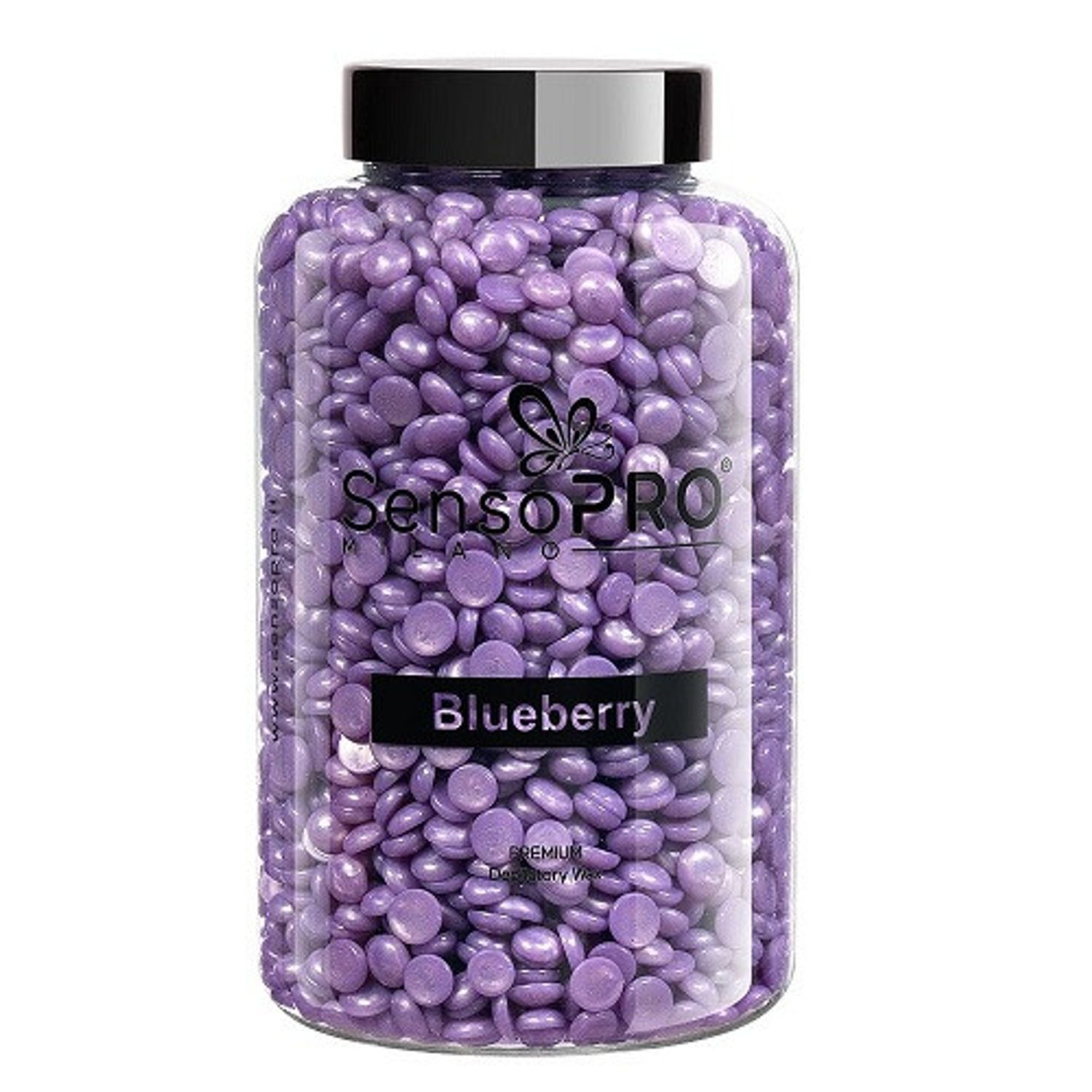 Ceara epilat elastica granule, SensoPro, Premium, Blueberry, 400 g fotografia produsului