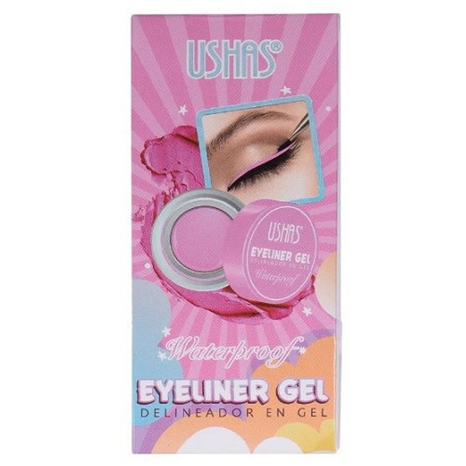 Tus gel colorat, Ushas, Waterproof, Pink, 3.8 g fotografia produsului View 2 L