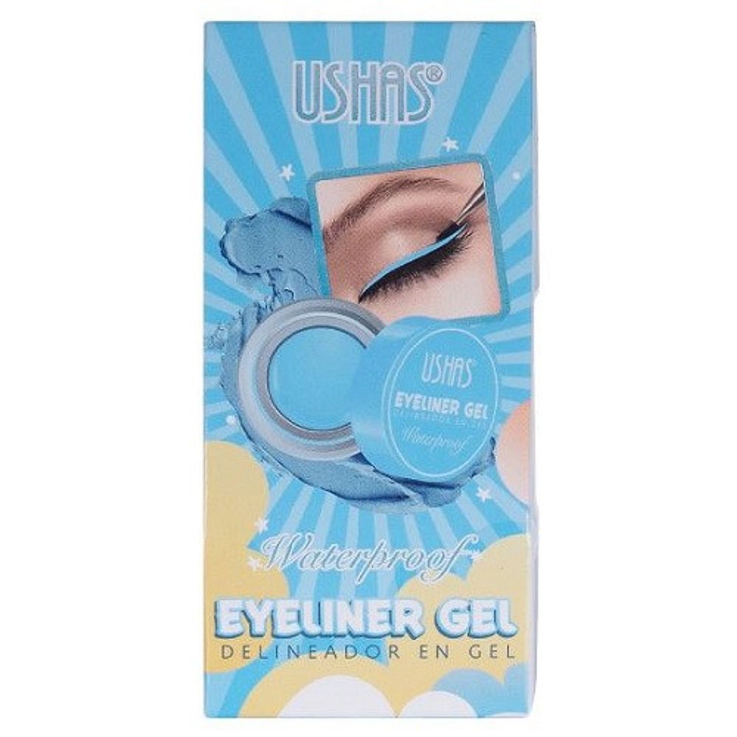 Tus gel colorat, Ushas, Waterproof, Blue, 3.8 g fotografia produsului View 2 L