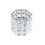 Suport pensule machiaj, Luxorise, Crystal Makeup Holder, Silver fotografia produsului