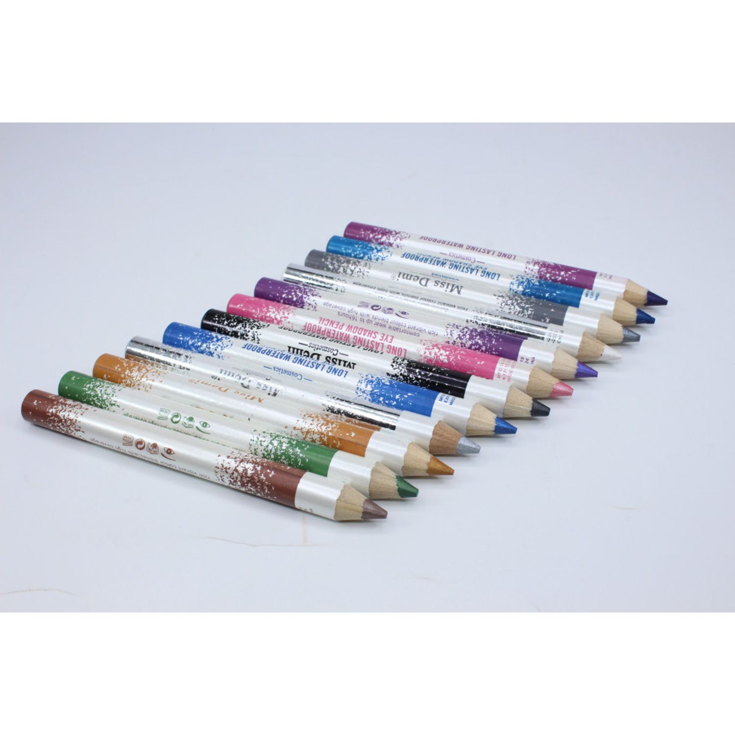 Set 12 creioane ochi waterproof, Miss Demi, Lunga Durata fotografia produsului View 7 L