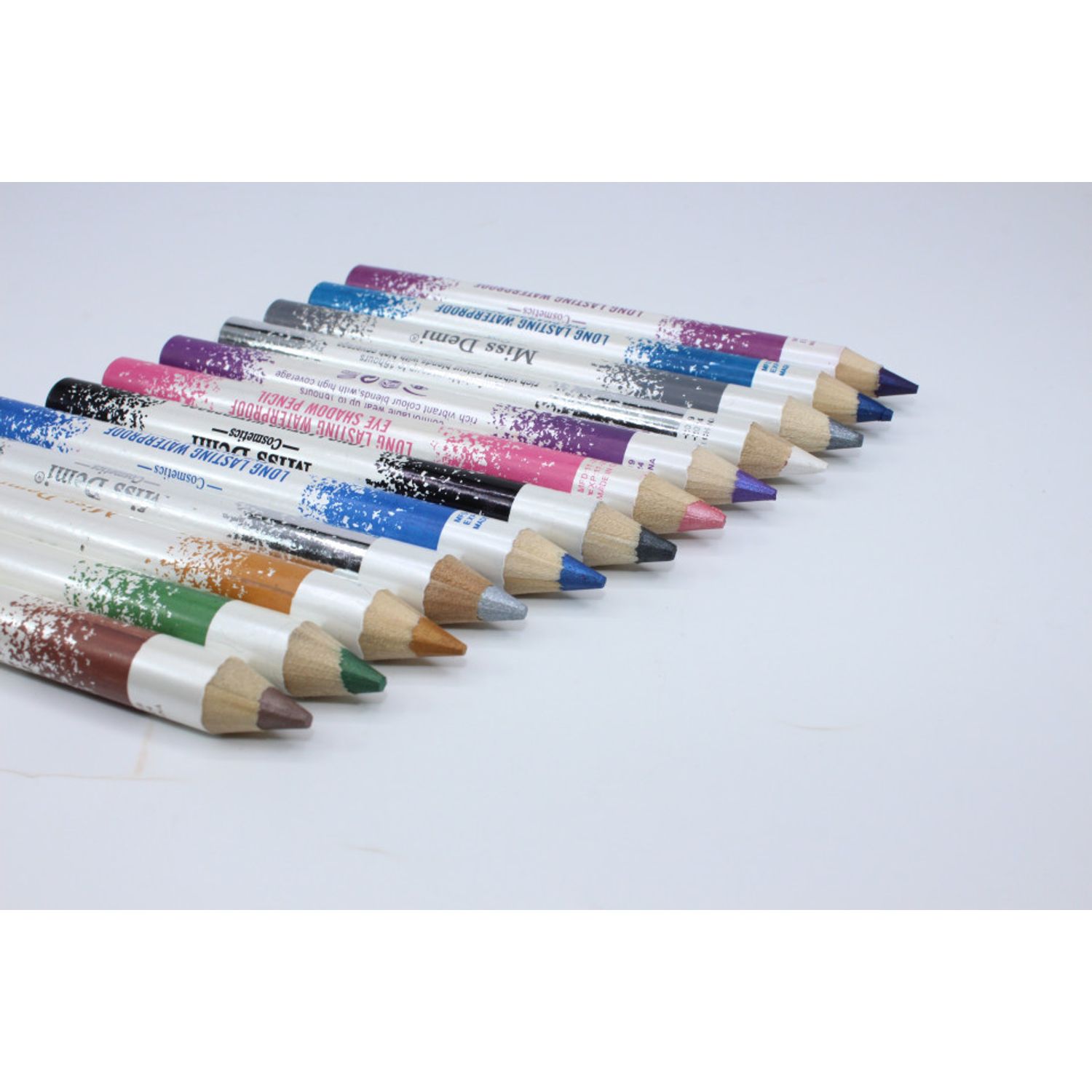Set 12 creioane ochi waterproof, Miss Demi, Lunga Durata fotografia produsului View 6 L