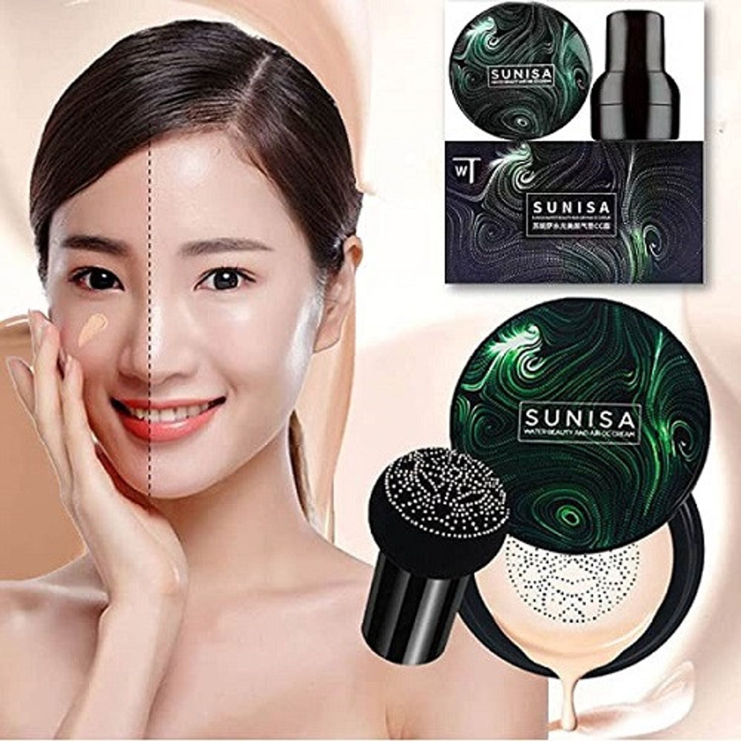 Crema CC Cream, Makeup, Air Pad Cushion, cu aplicator, 20 g fotografia produsului View 4 L