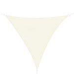 Outsunny Cort Parasolar Triunghiular, Alb Crem, 4x4x4m fotografia produsului
