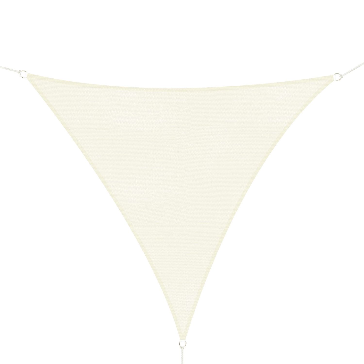 Outsunny Cort Parasolar Triunghiular, Alb Crem, 4x4x4m fotografia produsului