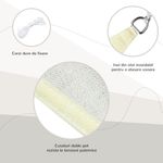 Outsunny Cort Parasolar Triunghiular, Alb Crem, 4x4x4m fotografia produsului View 8 S
