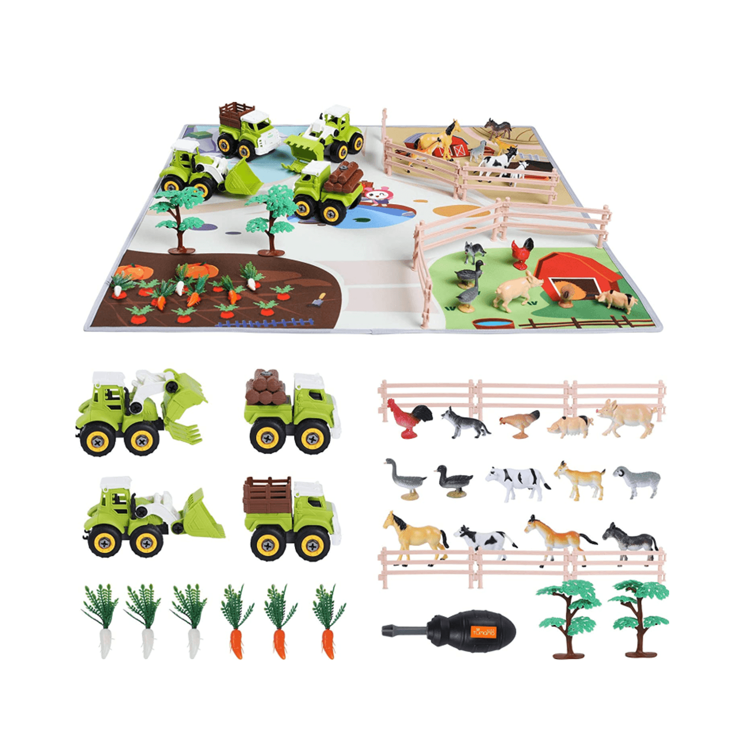 Set interactiv &ldquo;Ferma animalelor&rdquo;, Tumama&reg;, varsta +3 ani, material plastic, multicolor fotografia produsului