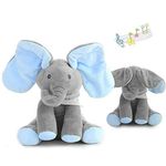 Jucarie interactiva Elefant din Plus, Canta in Limba Romana &ldquo;Daca vesel se traieste&rdquo;, Smartic, albastru fotografia produsului View 4 S