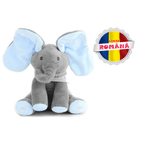 Jucarie interactiva Elefant din Plus, Canta in Limba Romana &ldquo;Daca vesel se traieste&rdquo;, Smartic, albastru fotografia produsului View 6 S