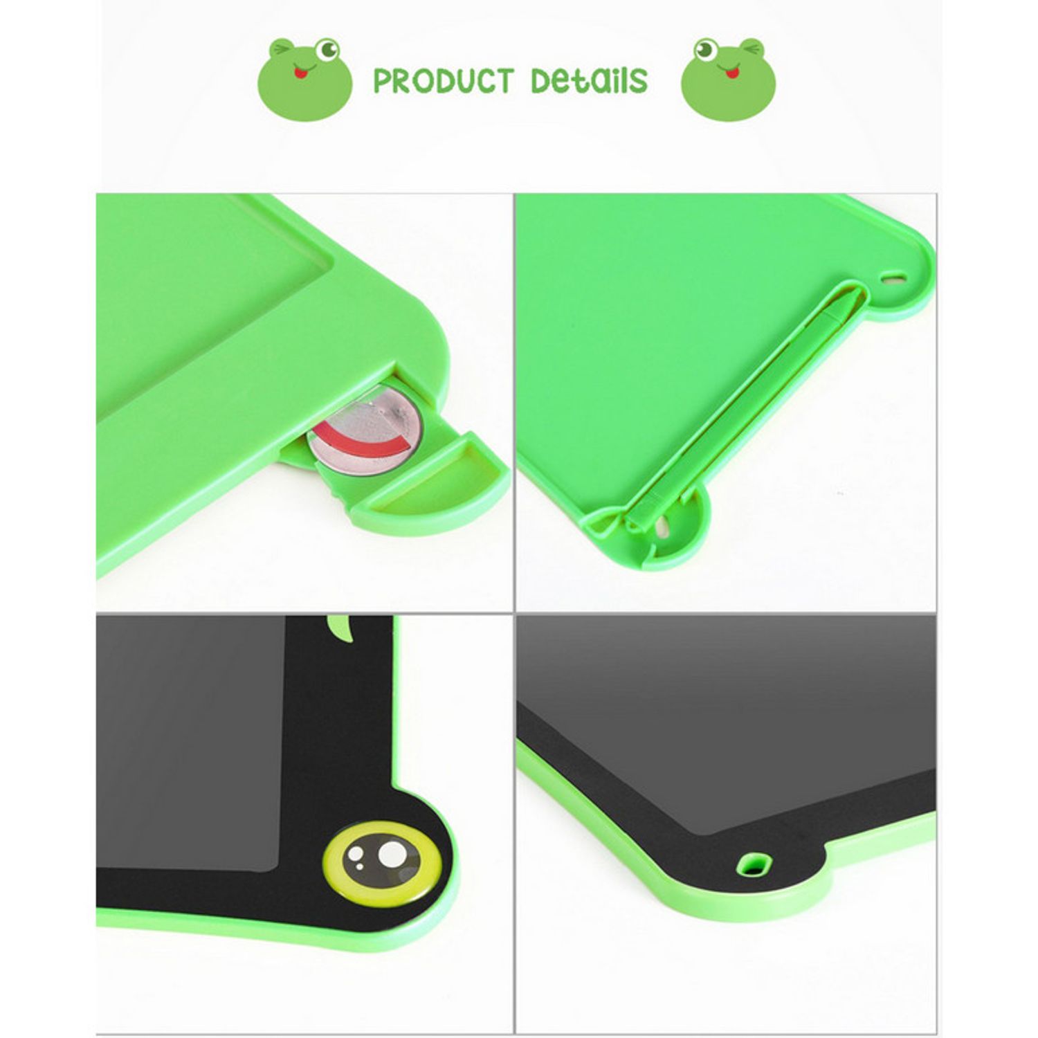 Tableta Grafica pentru Copii, SMARTIC&reg;, 8.5 inch, model Broscuta, Verde fotografia produsului
