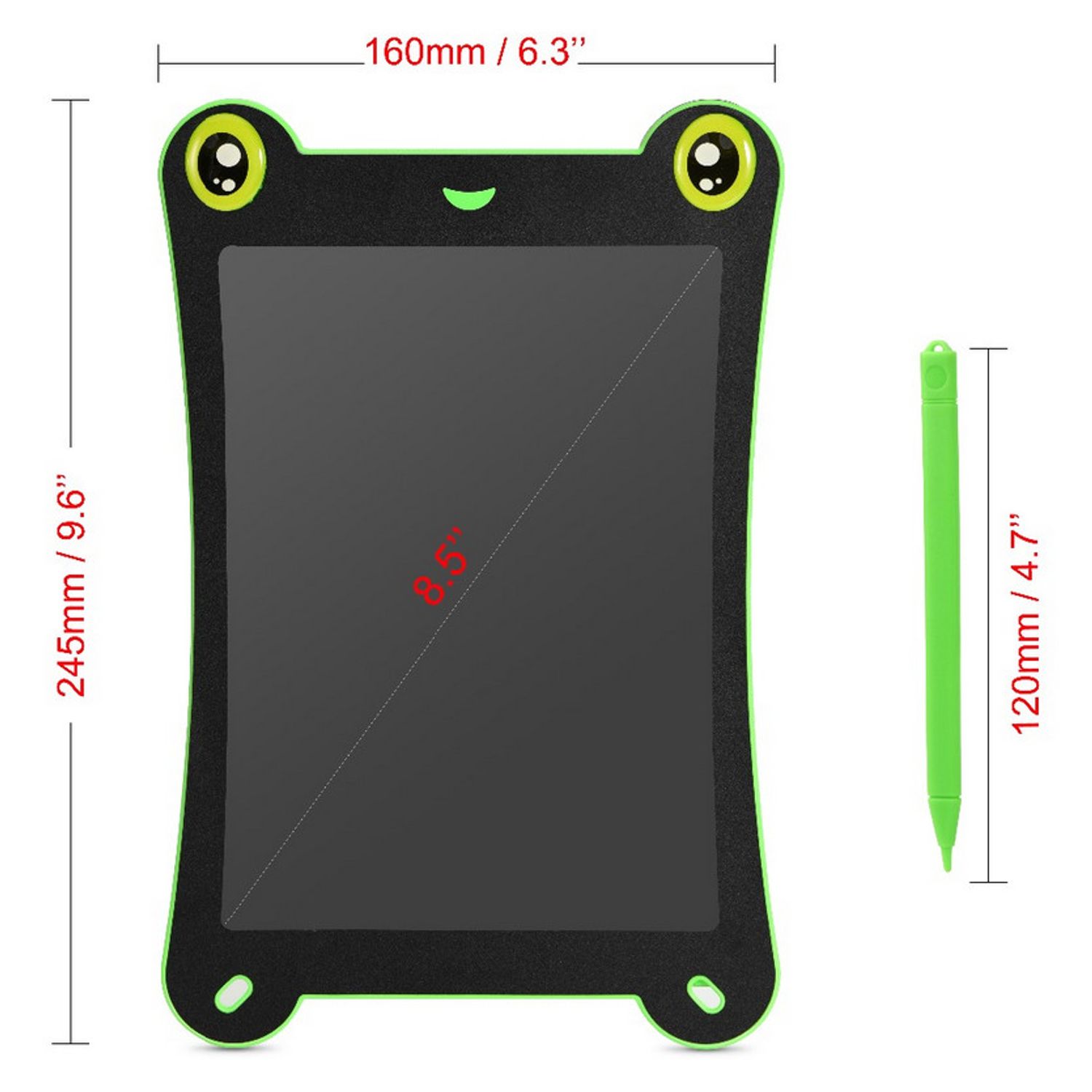 Tableta Grafica pentru Copii, SMARTIC&reg;, 8.5 inch, model Broscuta, Verde fotografia produsului View 2 L