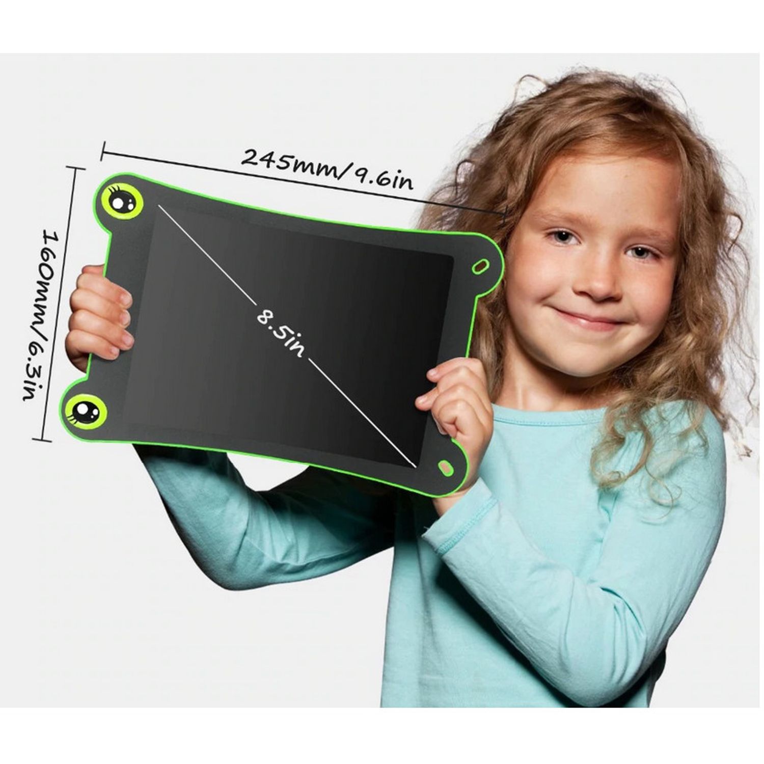 Tableta Grafica pentru Copii, SMARTIC&reg;, 8.5 inch, model Broscuta, Verde fotografia produsului View 3 L