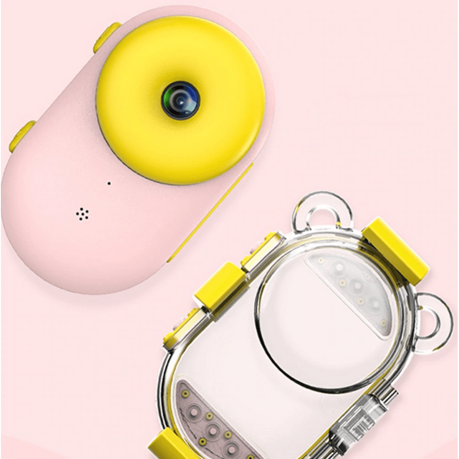 Camera foto digitala subacvatica, Magic Eye, 8MP, Functie Selfie,SMARTIC&reg; Rezistenta la apa, ecran HD 2.4 inch, Roz fotografia produsului