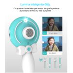 Aparat foto copii, SMARTIC &reg;, full HD, Magic Mirror V2, display 2.0 inch, blitz de tip LED, BPA free, Albastru/Alb fotografia produsului View 6 S