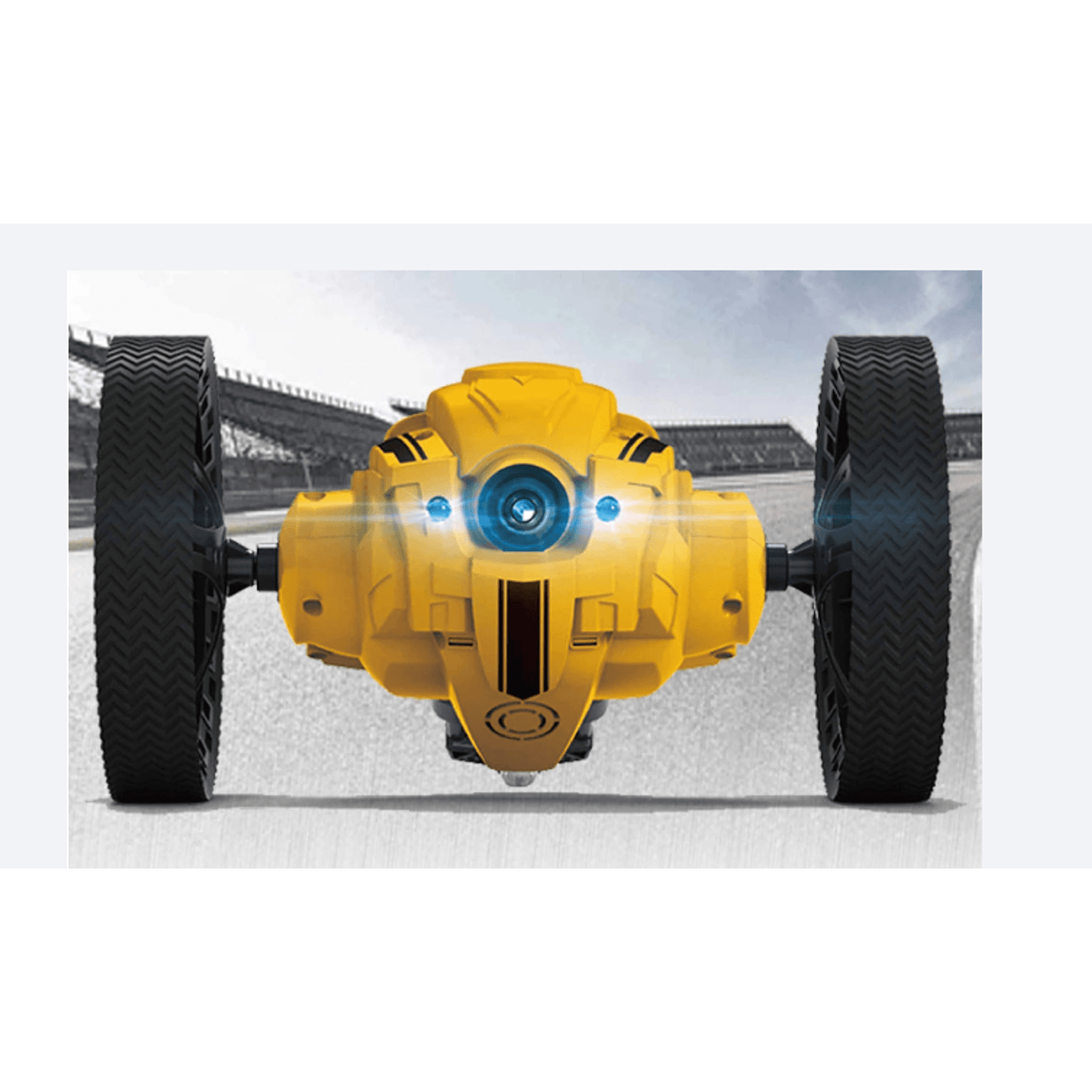 Masina jucarie pentru copii cu telecomanda Jumping Car, Salt 60 cm inaltime, Lumini si Sunet, Rotire 360ᵒ, Control - 5949128928894 fotografia produsului View 3 L