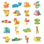 Set pentru construit Tumama&reg;, 300 piese, Animale, plastic, +3 ani, multicolor fotografia produsului