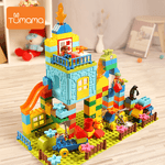 Set blocuri de constructie &ldquo;Parcul distractiei&rdquo;, 203 piese, varsta +3 ani, Tumama&reg;, multicolor fotografia produsului View 5 S