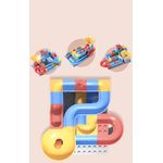 Set blocuri constructie pentru copii, Labirintul Interactiv, +3 ani, 69 piese, material plastic,Tumama&reg;, multicolor fotografia produsului View 4 S