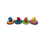 Joc educativ din lemn pentru copii, 4 forme geometrice, varsta +3 ani, Smartic&reg;, multicolor fotografia produsului View 3 S