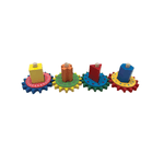 Joc educativ din lemn pentru copii, 4 forme geometrice, varsta +3 ani, Smartic&reg;, multicolor fotografia produsului View 4 S