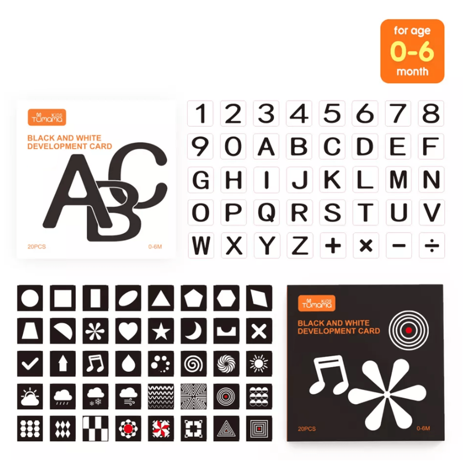 Set cartonase asociere 4 in 1, Tumama&reg; pentru bebelusi si copii, 80 piese, Litere, Cifre, Animale, Forme - 6970164872048 fotografia produsului View 2 L