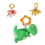 Set 3 jucarii agatatoare din plus, pentru bebelusi, Dinozauri, +0 luni, Tumama&reg;, multicolor fotografia produsului