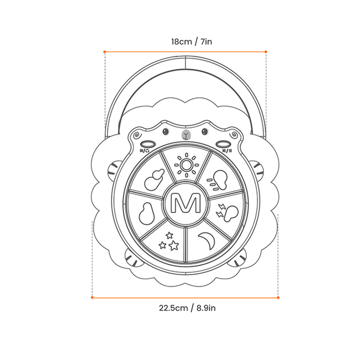 Toba muzicala pentru copii si bebelusi, &ldquo;Oita Prietenoasa&rdquo;, Sunete si Lumini, +12 luni, Tumama&reg;, bej fotografia produsului View 2 L