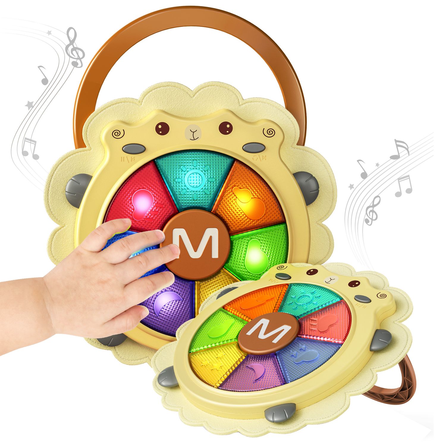 Toba muzicala pentru copii si bebelusi, &ldquo;Oita Prietenoasa&rdquo;, Sunete si Lumini, +12 luni, Tumama&reg;, bej fotografia produsului