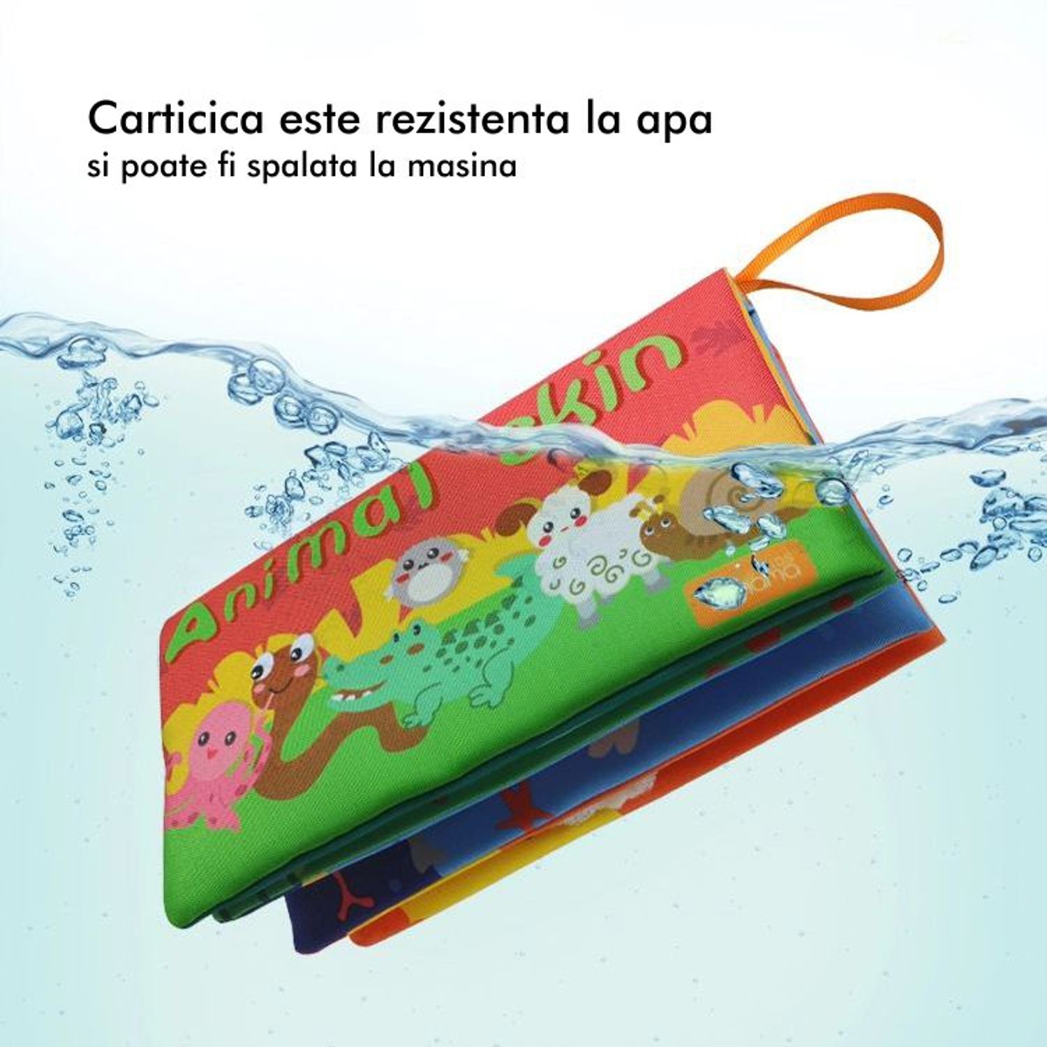 Carte interactiva fosnitoare Animal's Tails, TUMAMA&reg;, 6 animalute colorate, pentru dentitia copiilor si a - 6970164874721 fotografia produsului View 2 L