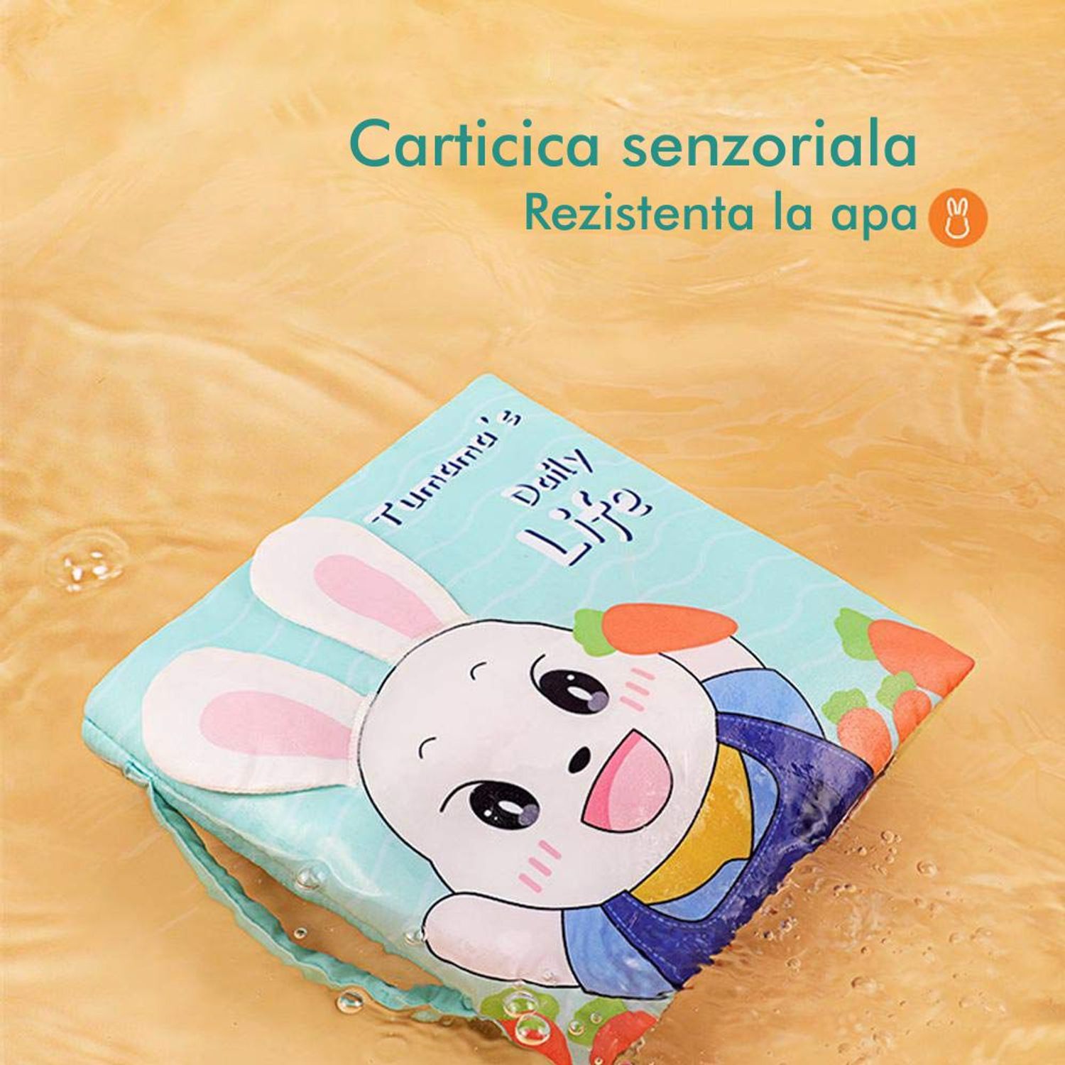 Carticica fosnitoare senzoriala Daily Life Tumama&reg;, pentru dentitia copiilor si a bebelusilor, varsta +3 luni, - 6970164873878 fotografia produsului View 2 L