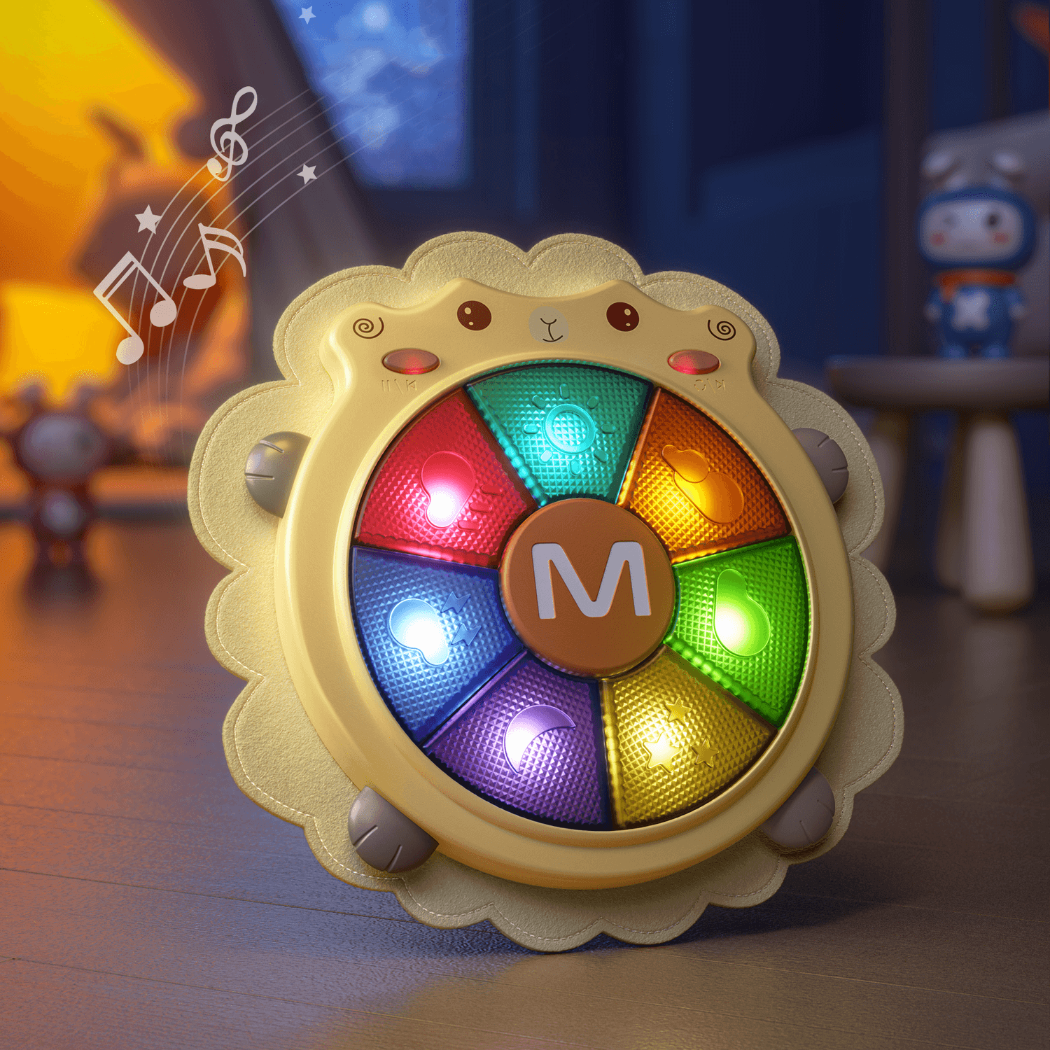 Toba muzicala pentru copii si bebelusi, &ldquo;Oita Prietenoasa&rdquo;, Sunete si Lumini, +12 luni, Tumama&reg;, bej fotografia produsului View 5 L