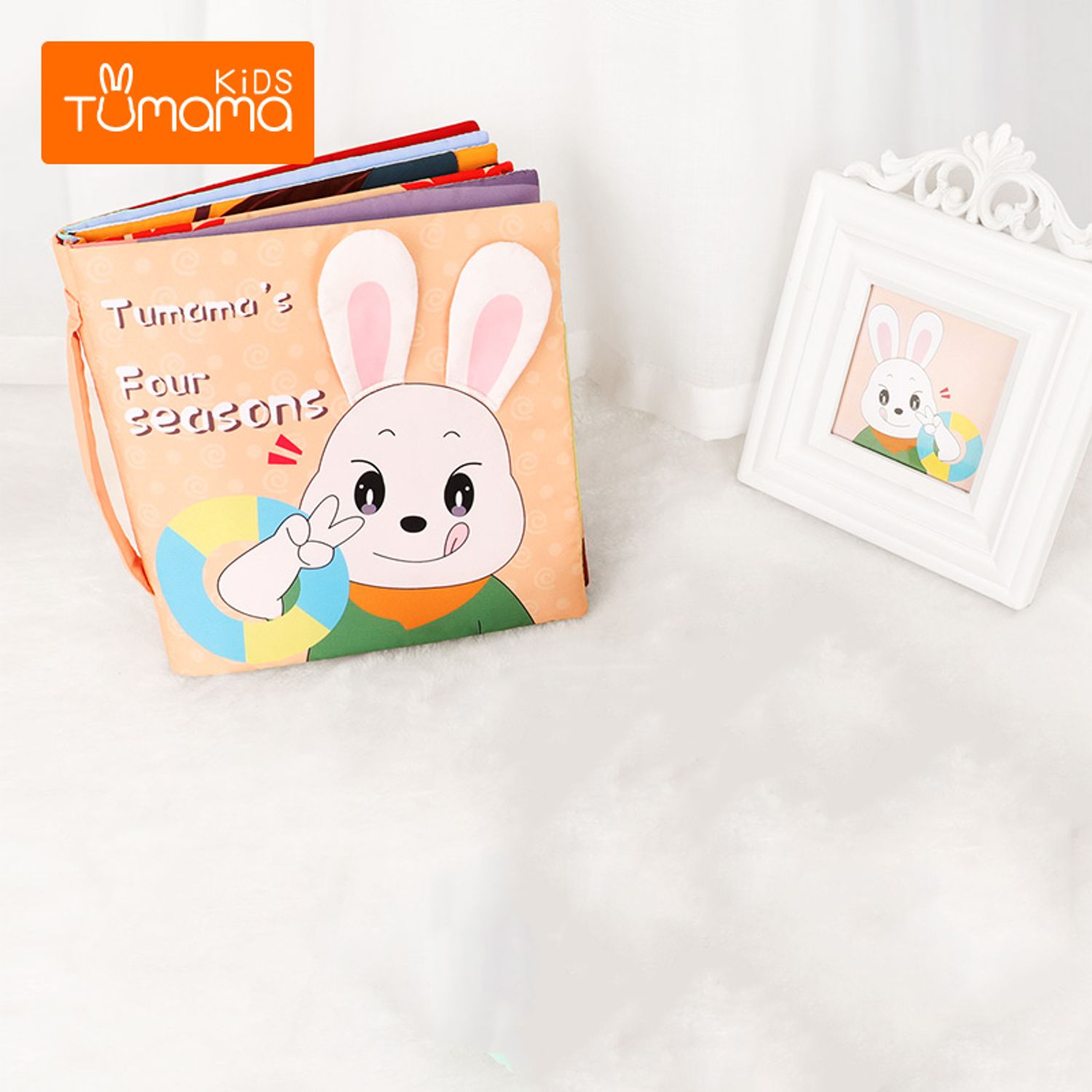 Carticica fosnitoare senzoriala Four Seasons Tumama&reg;, pentru dentitia copiilor si a bebelusilor, varsta +3 luni, - 5949128929167 fotografia produsului View 2 L