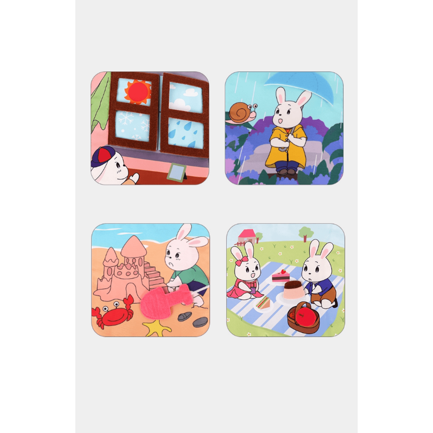 Carticica fosnitoare senzoriala Four Seasons Tumama&reg;, pentru dentitia copiilor si a bebelusilor, varsta +3 luni, - 5949128929167 fotografia produsului View 5 L