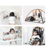 Set jucarii intercative pentru bebelusi si copii Tumama&reg;, 4 jucarii agatatoare si carte cu fete duble, oglinda - 6970164870471 fotografia produsului View 6 S