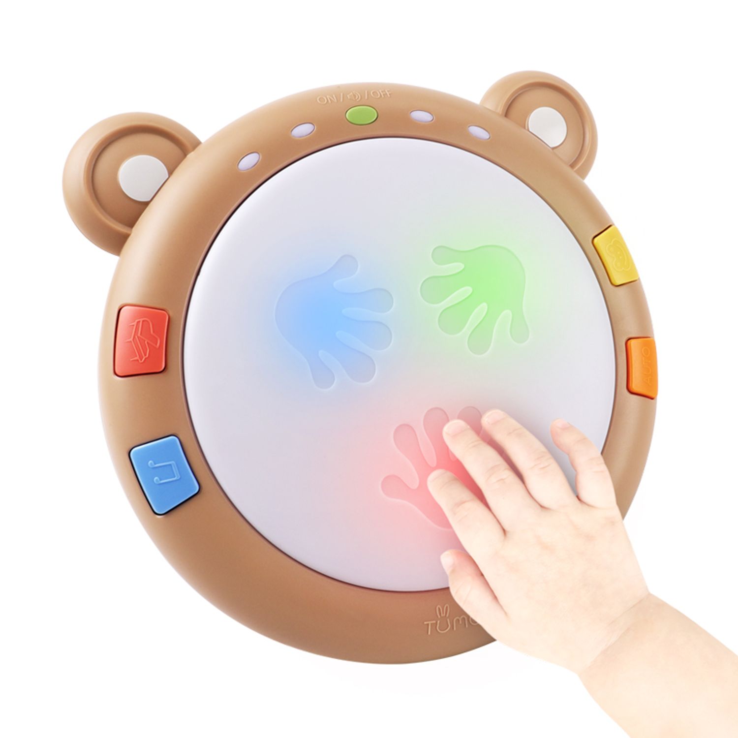 Toba muzicala cu luminite Tumama&reg; Teddy Bear, peste 45 de sunete educationale, pentru copii si bebelusi fotografia produsului View 2 L