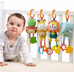 Set 4 Jucarii Agatatoare din Plus, pentru Bebelusi si Copii, Model Animale, Varsta +0 luni, Tumama&reg;, multicolor fotografia produsului View 5 S