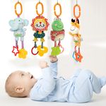 Set 4 Jucarii Agatatoare din Plus, pentru Bebelusi si Copii, Model Animale, Varsta +0 luni, Tumama&reg;, multicolor fotografia produsului View 2 S