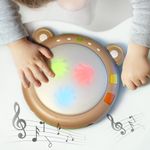 Toba muzicala cu luminite Tumama&reg; Teddy Bear, peste 45 de sunete educationale, pentru copii si bebelusi fotografia produsului View 6 S