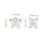 Joc interactiv cu figurine, 12 piese, Puzzle, Material non-toxic, Stimuleaza imaginatia si dexteritatea, Colturi - 6970164875414 fotografia produsului View 2 S