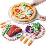 Joc creativ si educativ pentru copii, Pizza Interactiva, Tumama&reg;, Material Plus, multicolor fotografia produsului View 3 S