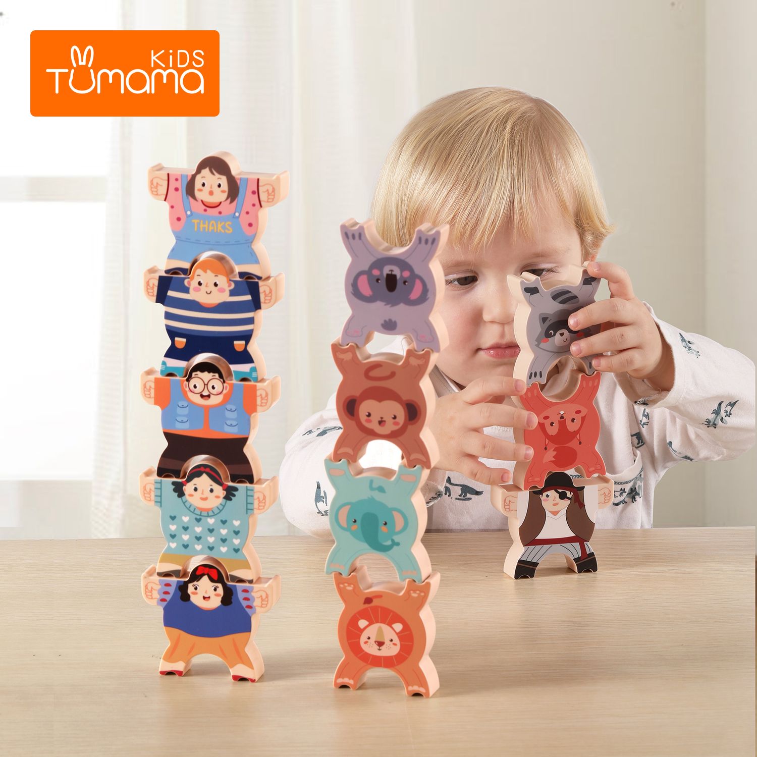 Joc interactiv cu figurine, 12 piese, Puzzle, Material non-toxic, Stimuleaza imaginatia si dexteritatea, Colturi - 6970164875414 fotografia produsului View 3 L
