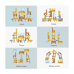 Joc Interactiv 15 piese cu Animale, Puzzle, Material non-toxic, Stimuleaza imaginatia si dexteritatea, Colturi - 6970164871720 fotografia produsului View 2 S