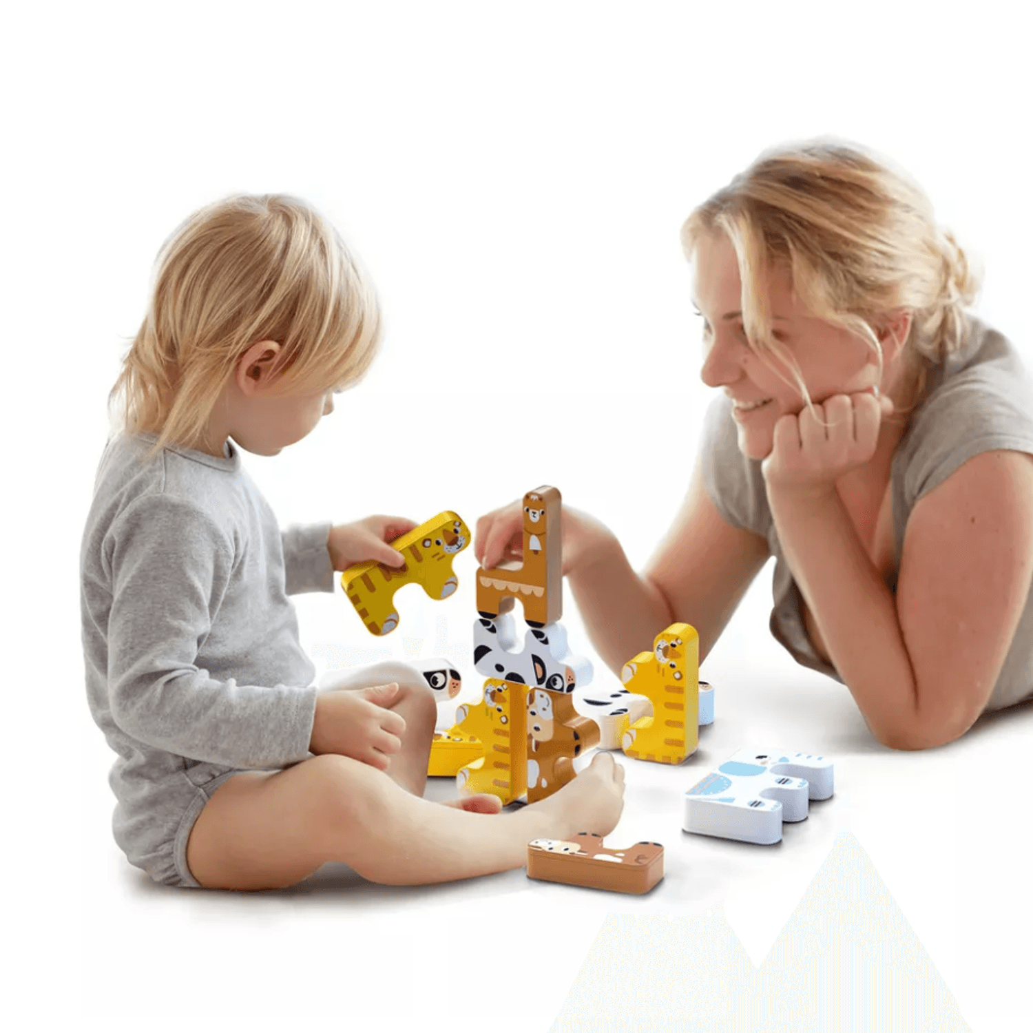 Joc Interactiv 15 piese cu Animale, Puzzle, Material non-toxic, Stimuleaza imaginatia si dexteritatea, Colturi - 6970164871720 fotografia produsului View 5 L