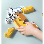 Joc Interactiv 15 piese cu Animale, Puzzle, Material non-toxic, Stimuleaza imaginatia si dexteritatea, Colturi - 6970164871720 fotografia produsului View 3 S